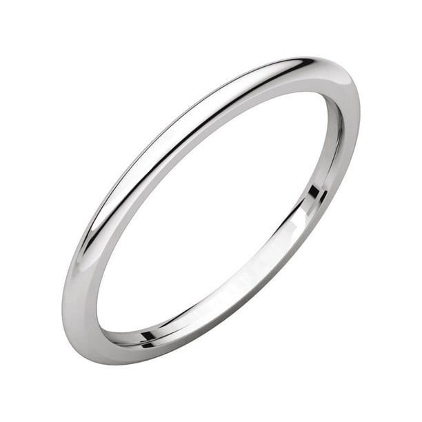 14K White Gold 1.5mm Comfort Fit Band 14K White Gold 1.5mm Comfort Fit Band